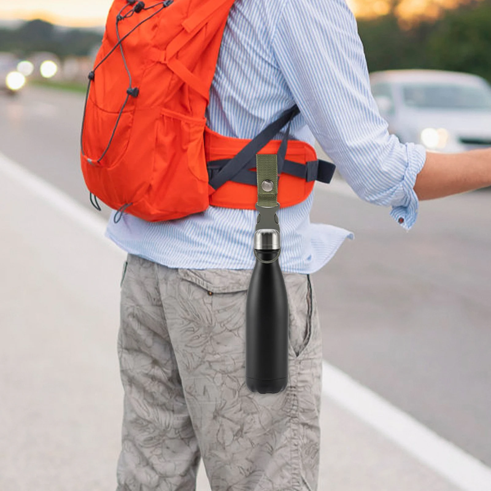 

6 Pcs Bottles Water Hanger Hiking Buckle Keychain Kettle Carabiner Clip Holder Sports Accessories Travel