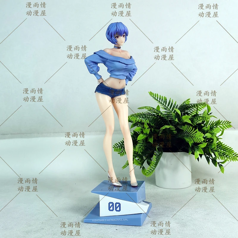 Ayanami Rei الشكل مثير الفتيات الشكل تمثال أنيمي المحيط نموذج تمثال دمية جمع مكتب الديكور اللعب هدايا عيد الميلاد #4