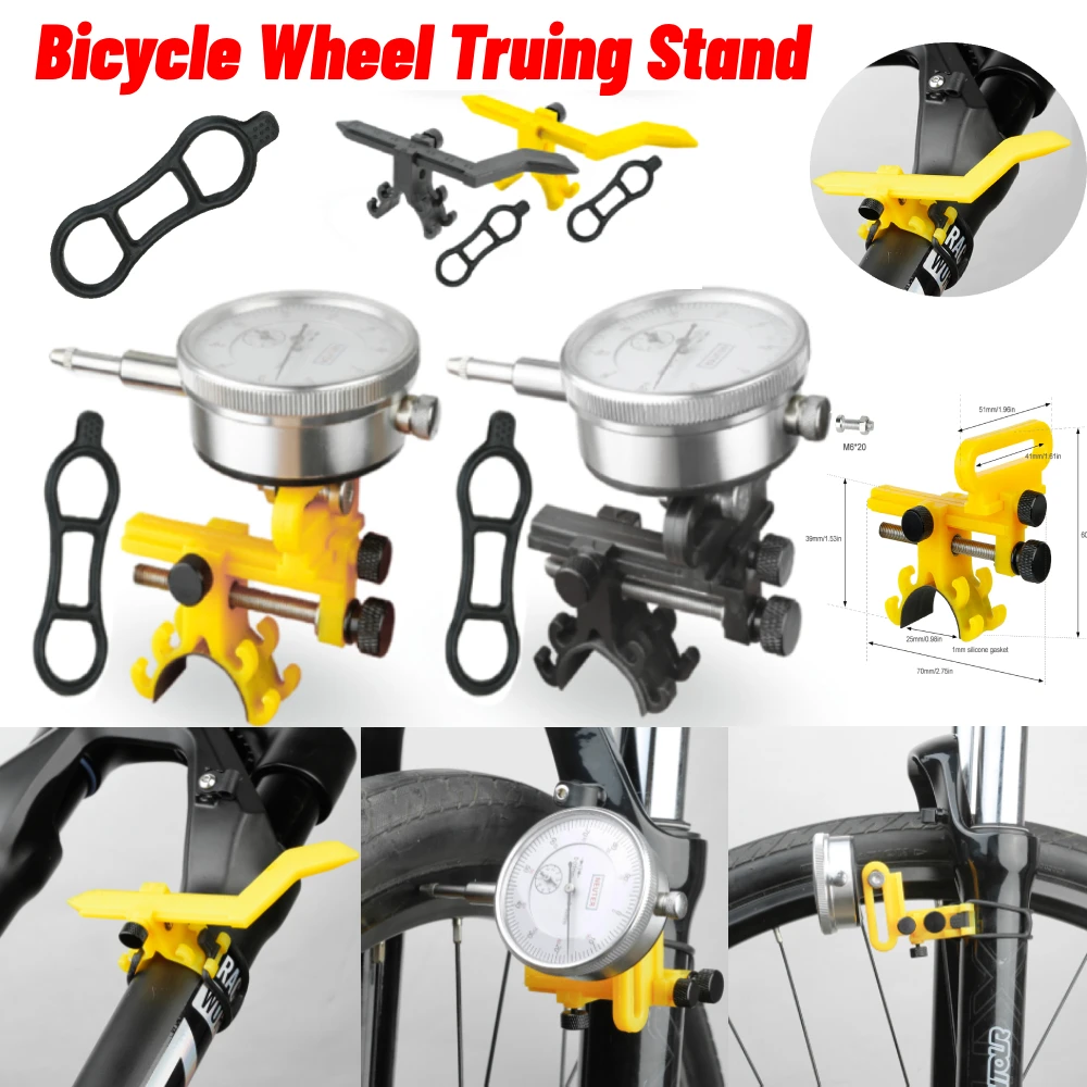 Bicycle Wheel Truing Stand Practical Bike Rim Calibrator Bicycle Wheel Truing Stand MTB Bike Wheel Repair Tool Cycling Accessory