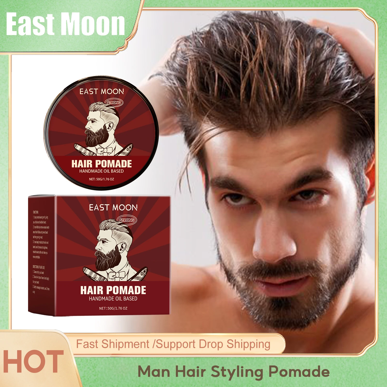 

Man Hair Styling Pomade Non-greasy Control Roots Edges Balm Lasting Finished Molding Easy Lock in Water Woman Hair Shaping Waxs