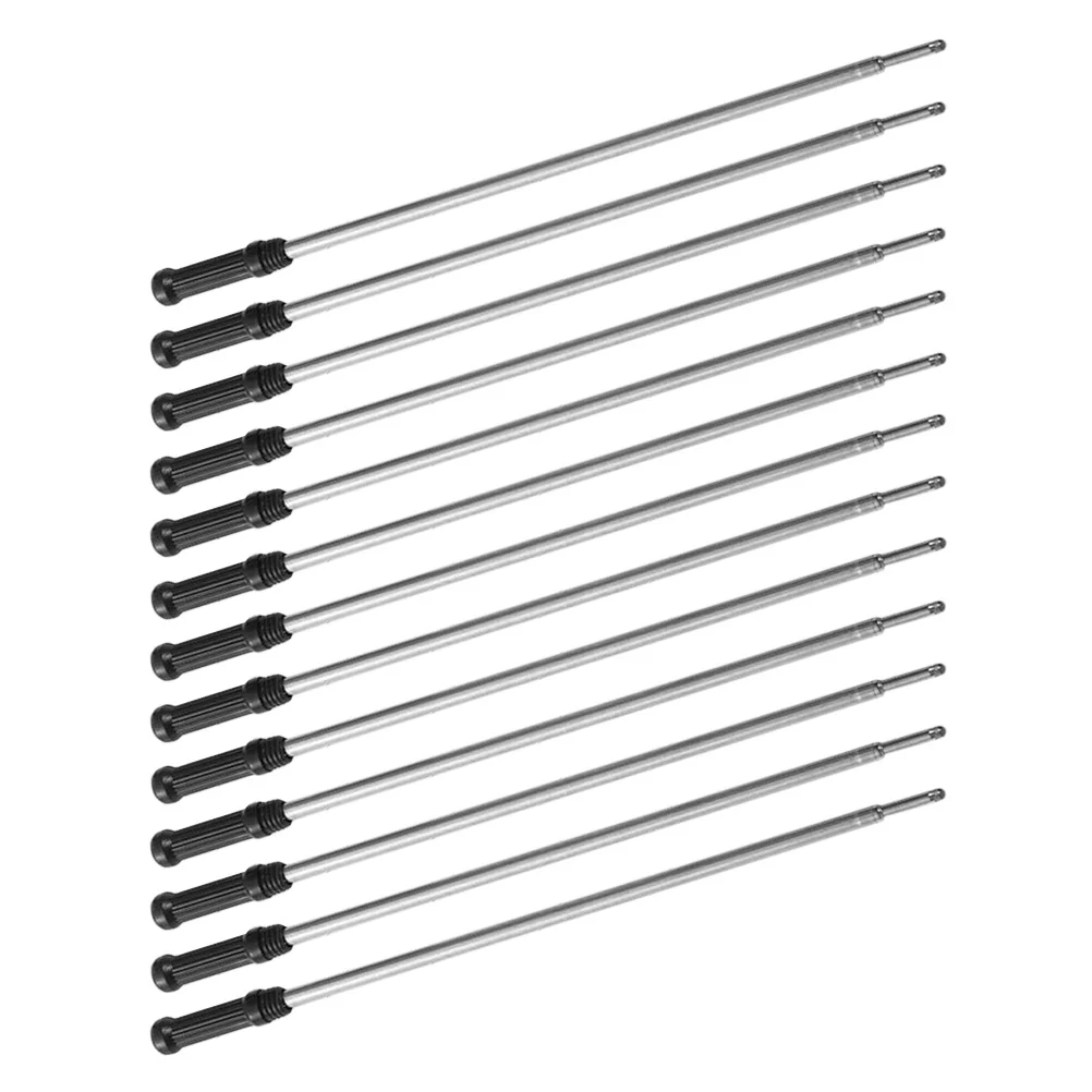 50Pcs Metal Ballpoint Pen Refills Black Fine Point Replaceable Refills for Pens Wide Compatibility for Office