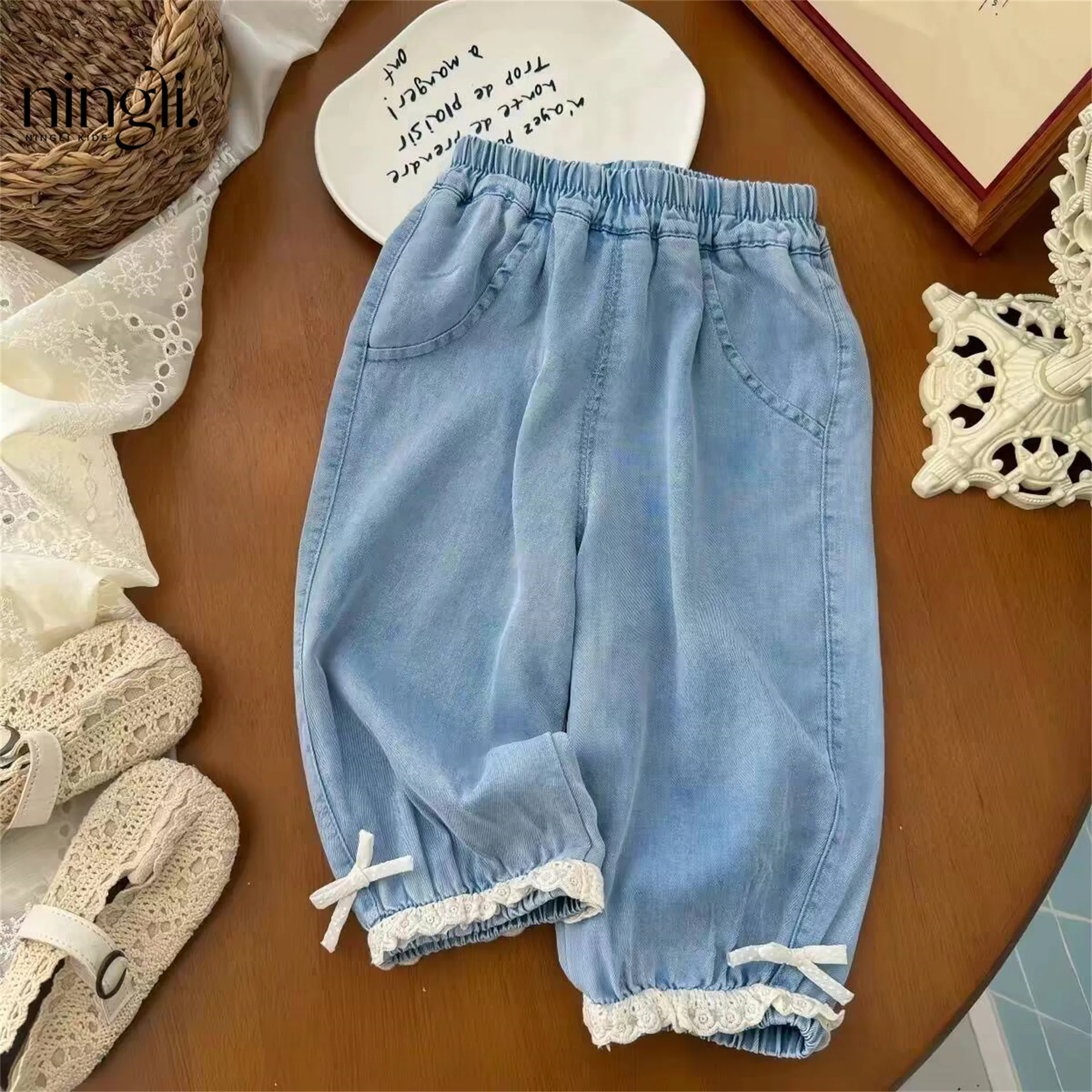 Pants 2026 New Girl Tassel Jeans with A Western Style Loose Lantern Pants Versatile for Daily Fashion and Versatile