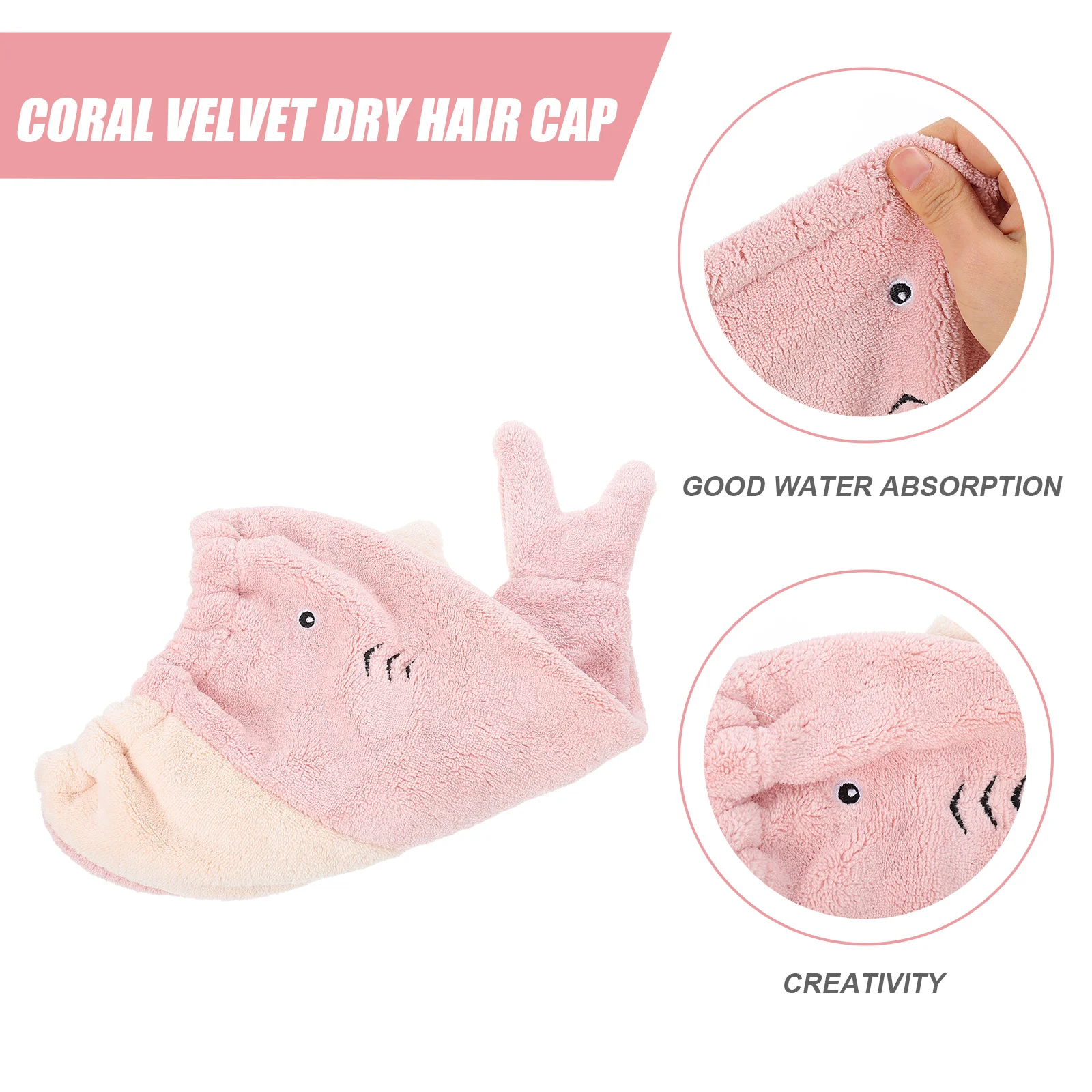 Fast Drying Coral Fleece Hair Towel Wrap Thicken Water Absorbent Bath Cap for Women Daily Use Hair Towel Wrap