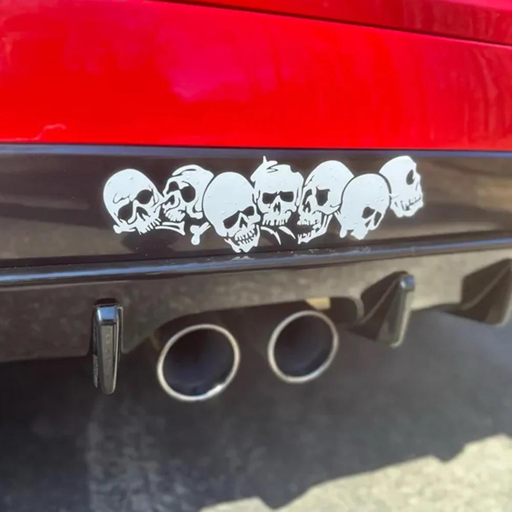 Vintage Multiple Skeleton Car Stickers Decoration Exterior Accessories Skull Group Auto Window Vehicle Styling Vinyl Decals