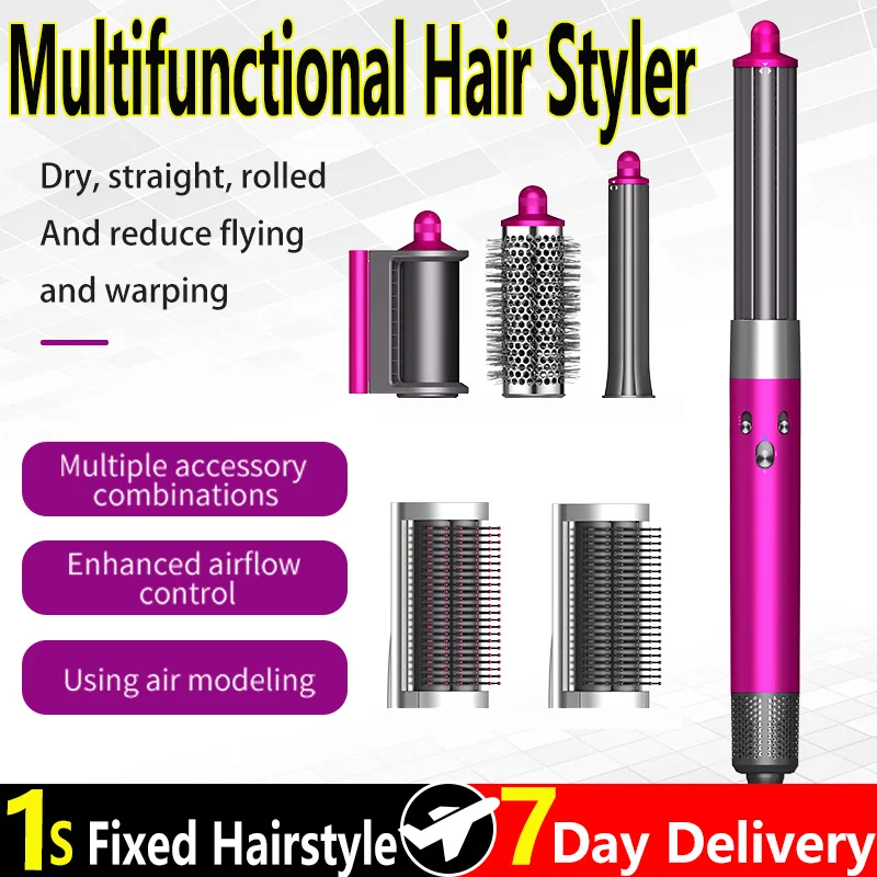 5 in 1 Hair Dryer Hot Comb Set Professional Curling Iron Hair Straightener Styling Tool For Women Hair Dryer Household