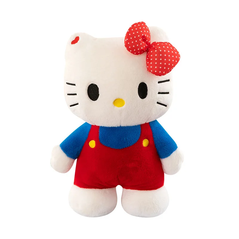 Genuine License New 80cm Oversize Kawaii Hello Kitty Cute Plush Doll Cartoon Doll Creative Birthday Gifts Girl Holiday Gift 2024