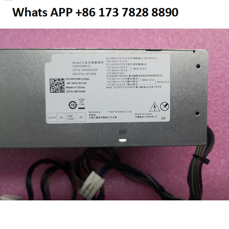 For 3080 7080 6Pin 200W PSU Power Supply H200EPS-01 52C25P H200EBS-01 AC200EBS-01 KMJP5 L200EBS-01 K92TW R4T90 5TVM