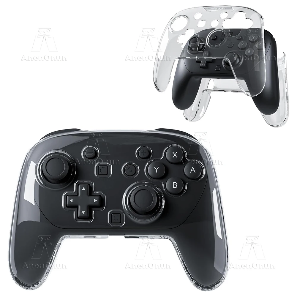 

Transparent Case for Switch 2 Pro Controller All-Round Protection Cover Skin Shockproof Anti-scratch Non-slip Crystal Hard Shell