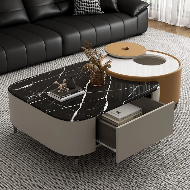 Coffee table, black luxury coffee table set, cloud coffee table, unique coffee table