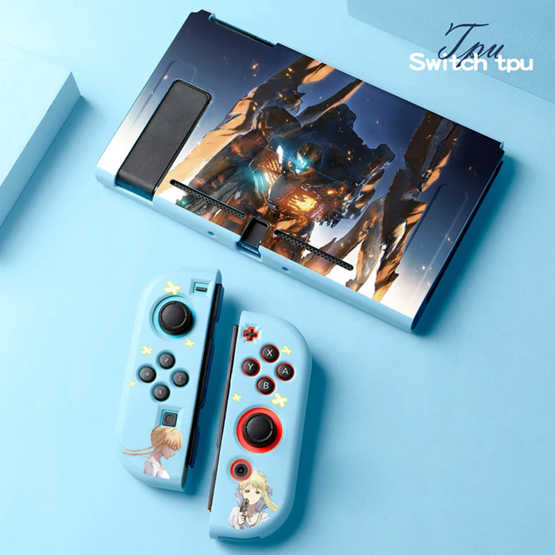 Funny Anime Protective Shell For Nintendo Switch Case Soft TPU Cover Protection Shell Game Joycon Case for Switch Accessories