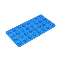 Gobricks 10pcs 3035 Plate Part 4x8 Dots Bricks MOC Figure Educational Creative Gift Compatible With Brand Toy For Children Adult