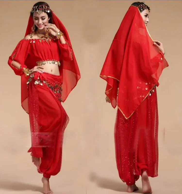 4pcs/Set 2020 New Arrival Sexy Oriental Belly Dance Suits for Women Dancing Practising bellydance Costumes Design for Women