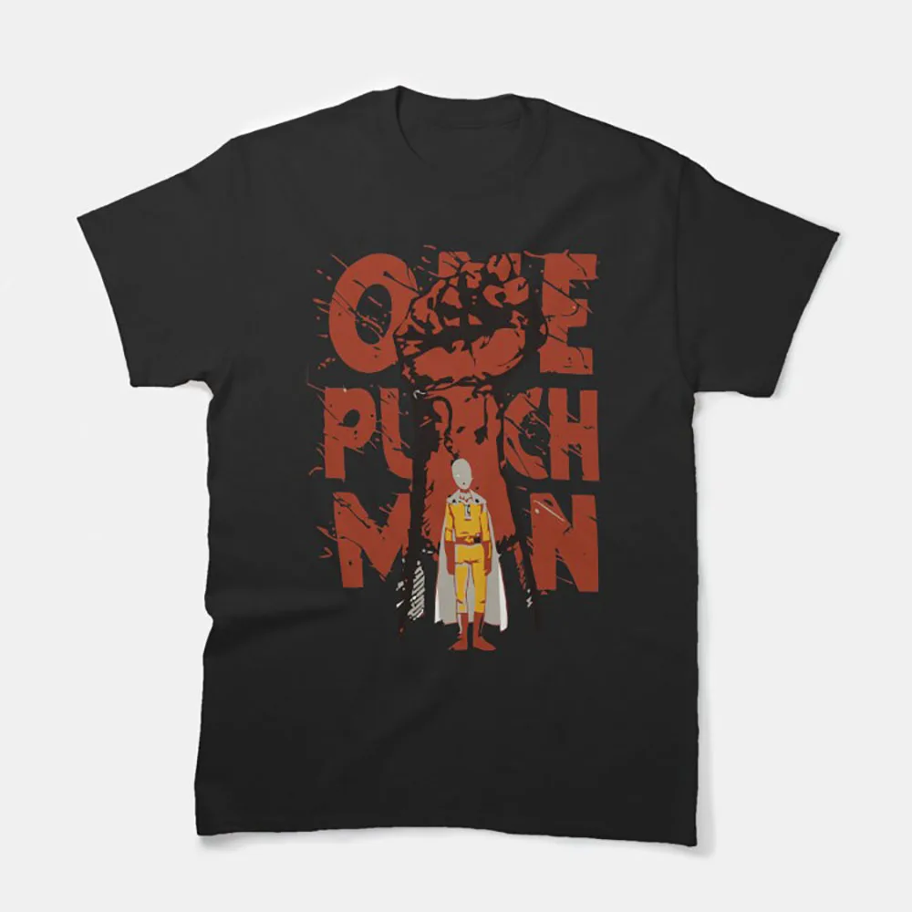 ONE PUNCH-MAN Saitama  nek gambar kartun bismillah payune po meneh Funny japan manga  Anime t shirt 100% cotton plus size tee