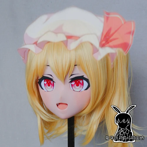 (KM9166)Quality Handmade Female/Girl Resin 3/4 Head Japanese Cartoon Character Cosplay Kigurumi Mask Crossdresser