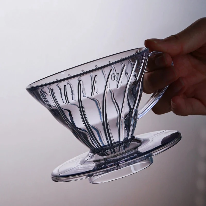 Reusable Coffee Dripper Resin Coffee Filter for Pour Over Barista Coffee Brewing Coffee Funnel Filter Cup1-2Cups/1-4Cups