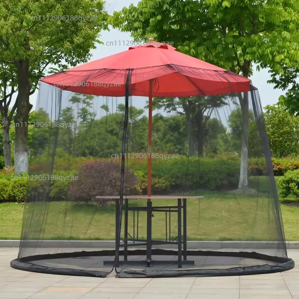 Outdoor mosquito net Parasol Mosquito  Garden Roman umbrella Mosquito net Anti-mosquito Sun umbrella Mesh cover