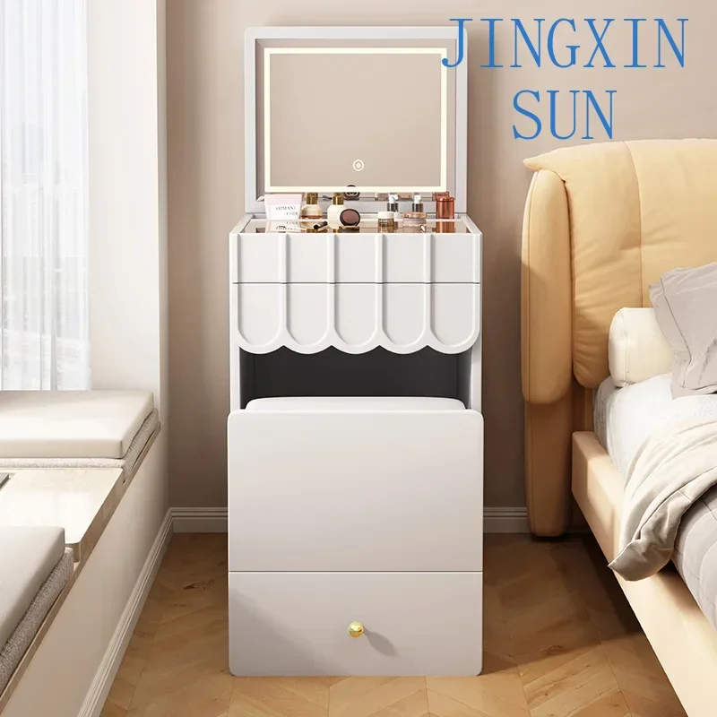 Drawers Dressing Table Vanity Bedroom Storage Nightstands Wooden Standing Luxury Organizer Meuble De Chambre Dresser Furniture