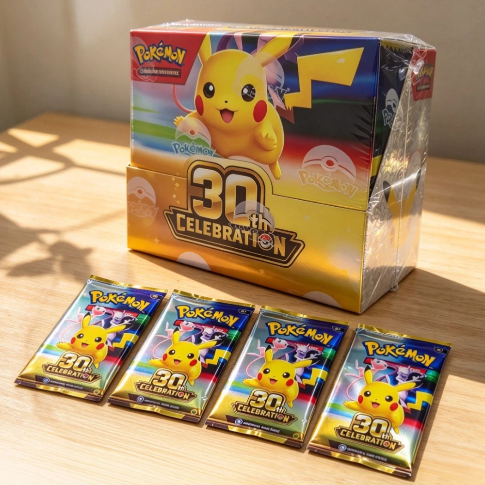 Pokémon Card TCG 30th Celebration Booster Box Series Booster Box Bundle Rare Holo Trading Cards Collectible Set for Players Gift