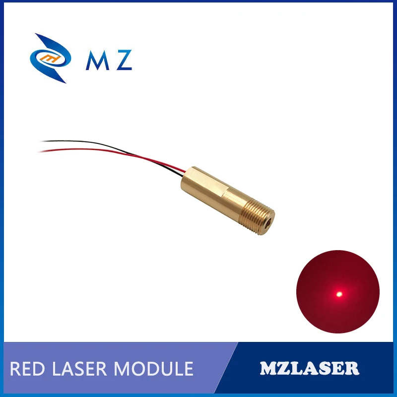 High Quality Red Dot Laser Diode Module D12mm 638nm 50mw Glass Lens Industrial Grade