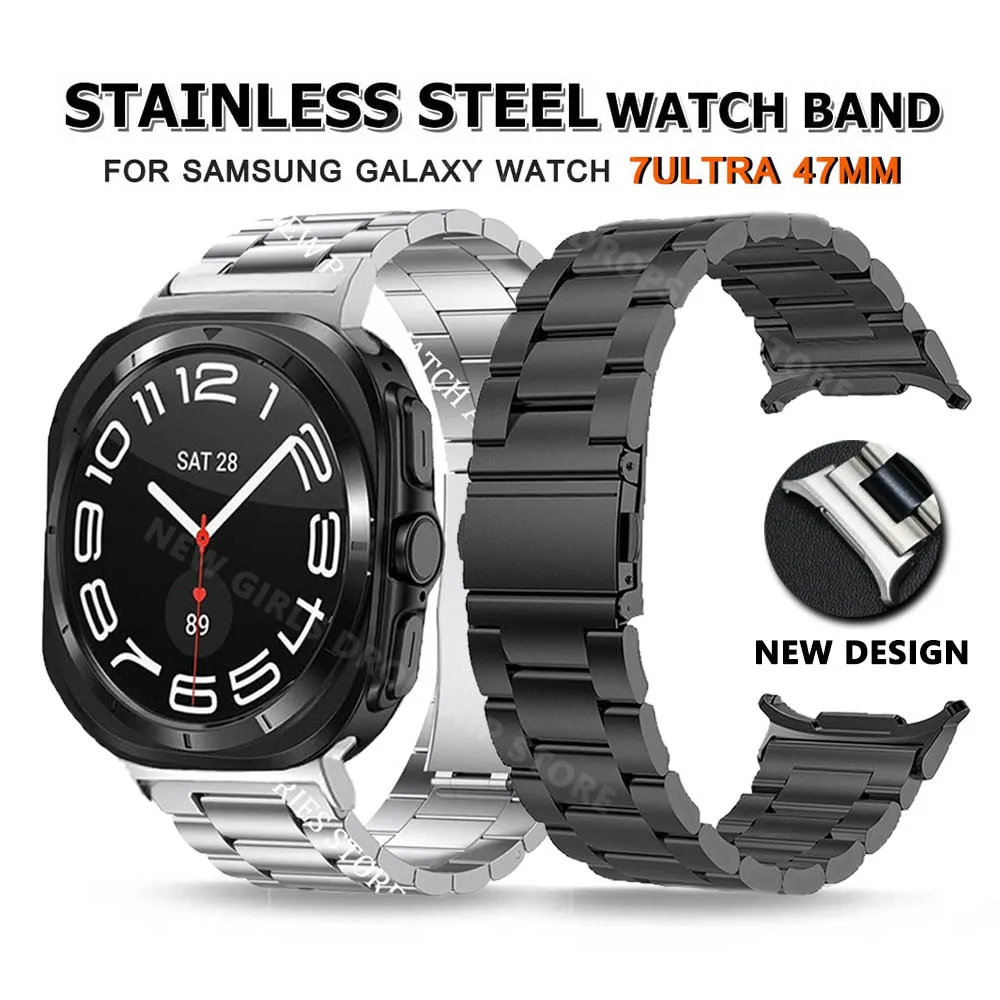 Stainless Steel Band For Samsung Galaxy Watch Ultra 47mm LET No Gaps Strap For SAMSUNG Galaxy ULTRA 47MM Luxury Bracelet Correa