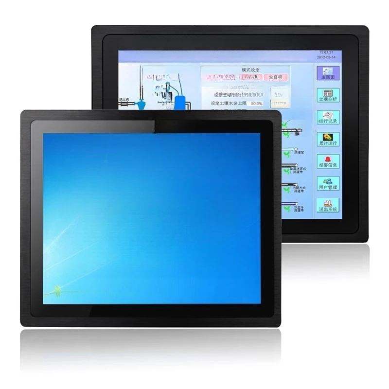 

8 inch 10 inch 12 industrial control all-in-one machine embedded industral flat panel touch resistance capacitive