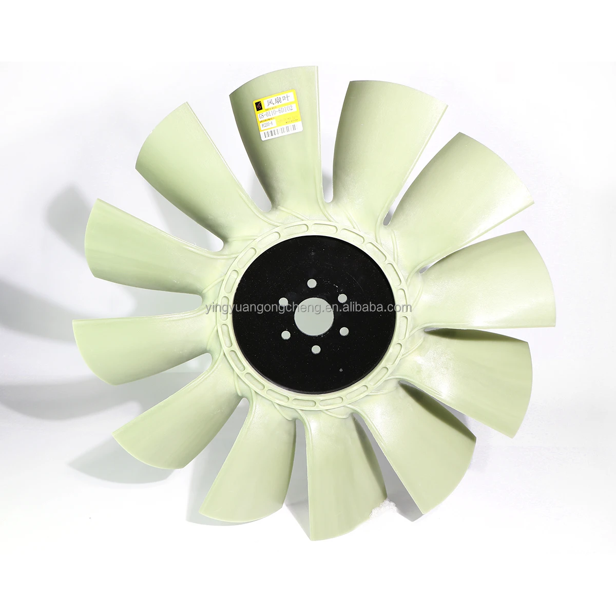 

High quality Diesel Engine Fan Cooling Radiator Fan Blade With 9 12 Fan Blades for 6D102 Engine PC200-6 Excavator