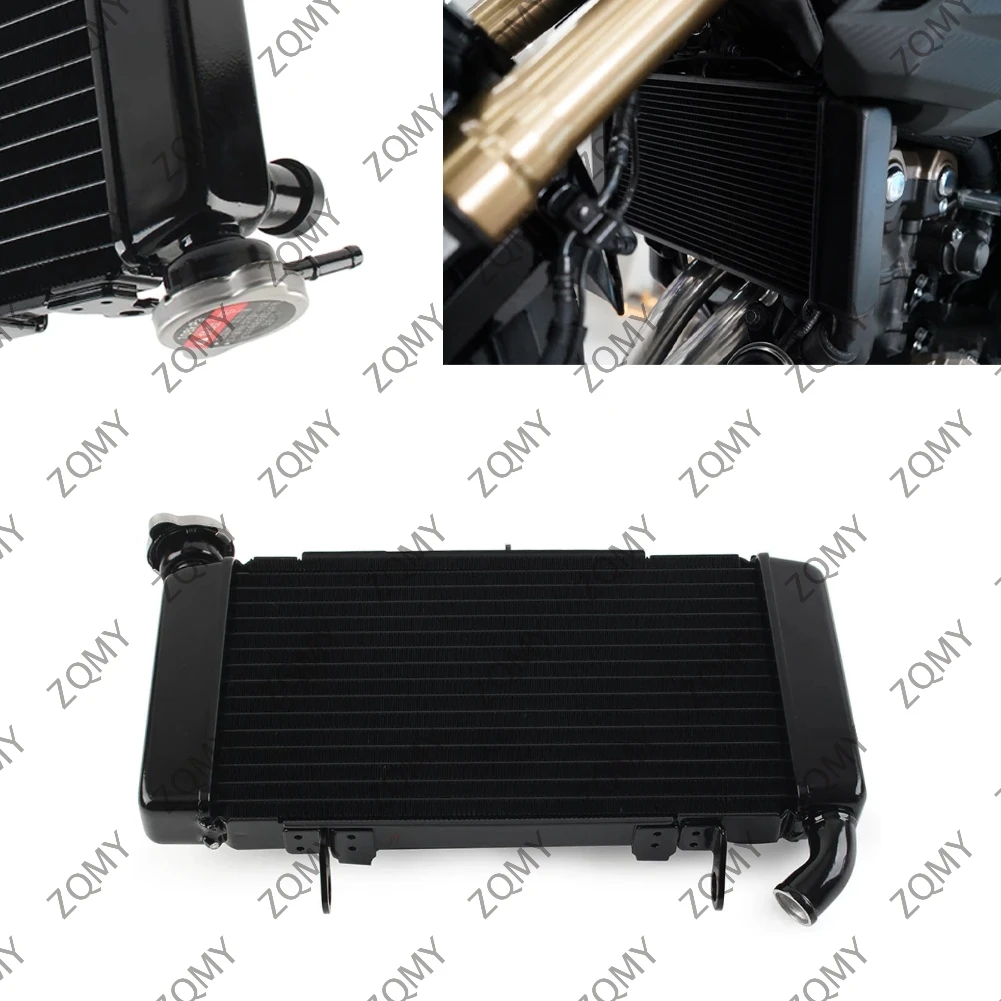 Pendingin Radiator sepeda motor aluminium, pengganti pendingin untuk Honda CB500F 2019 2020 2021 hitam