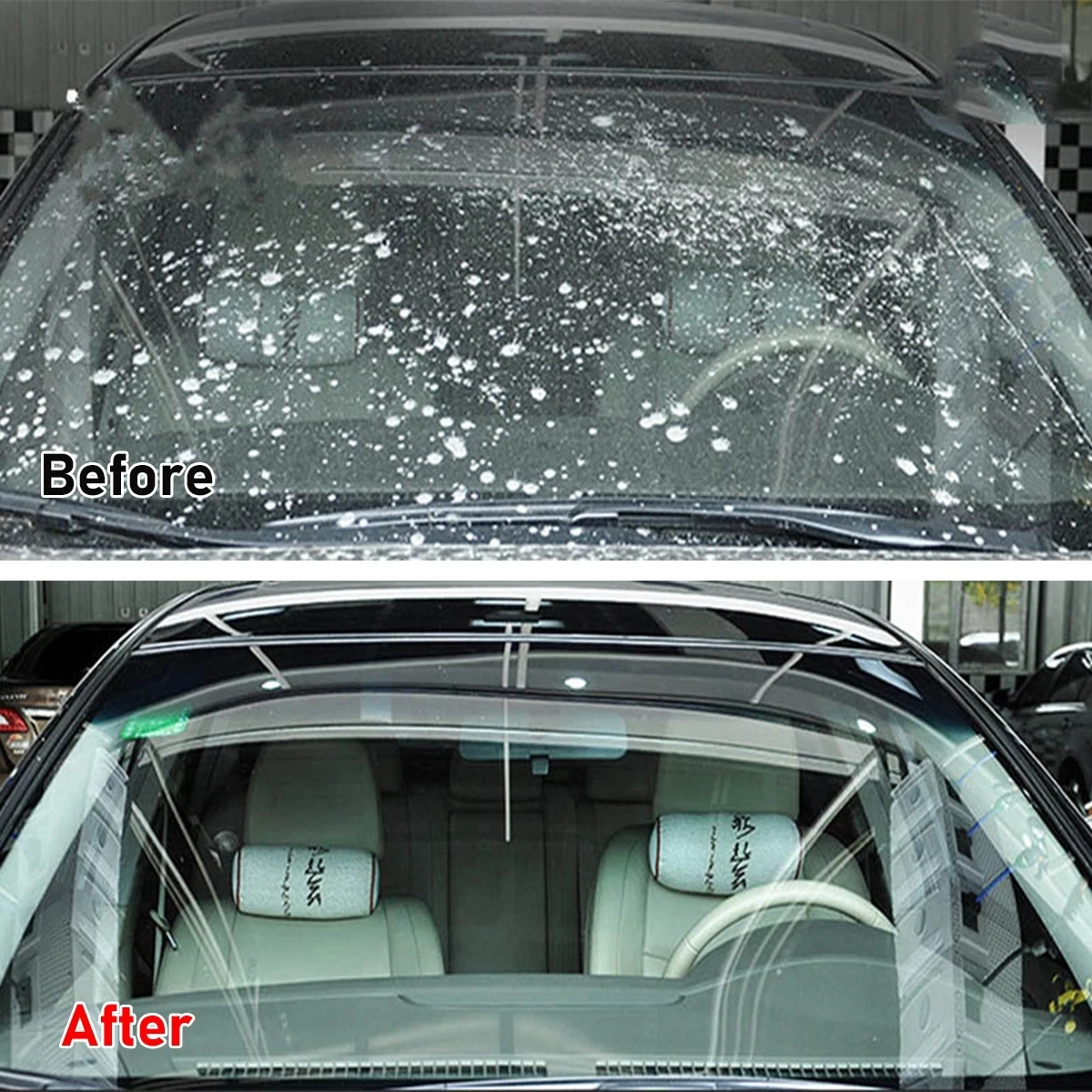 Automotive glass water winter anti-freeze effervescent tablet oil film removal automotive solid wiper concentrated liquid wiper