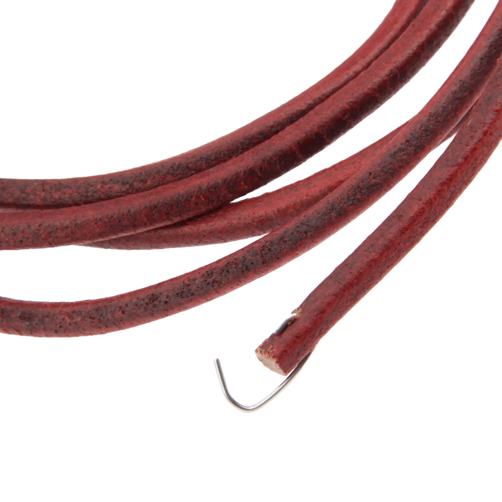 6FT Sewing Machine Leather Belt Treadle Parts w/Hook Fit For Singer Home Household Old Sewing Machines 3/16