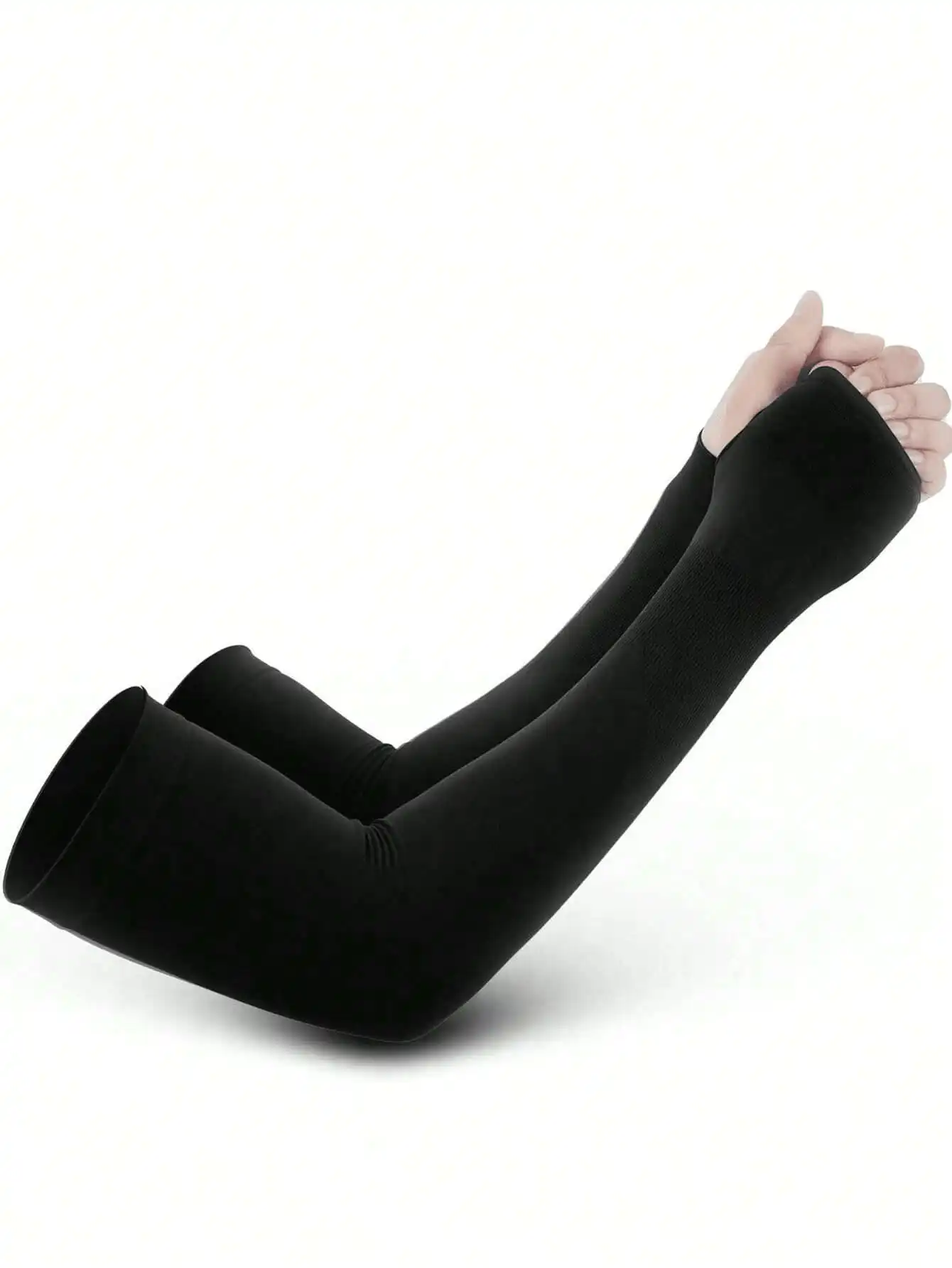 Sun Protective Anti UV 4pairs  Nylon Ice Silk Tight Arm Sleeves For Plus Size Sun Protection,Suitable For Cycling And Riding Mot