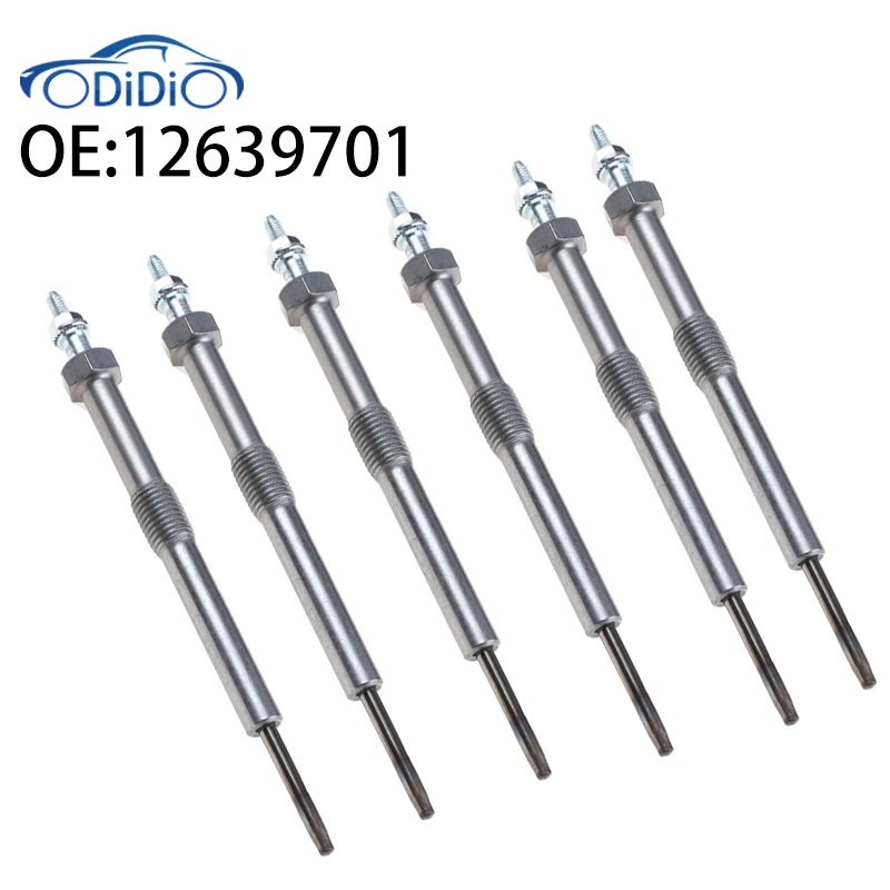 

ODiDiO 1/4/6/8PCS 12639701 Car Glow Plug for Chevy Express Silverado GMC 2006-2016 6.6L V8 LBZ LGH LLY LML LMM Duramax Engine