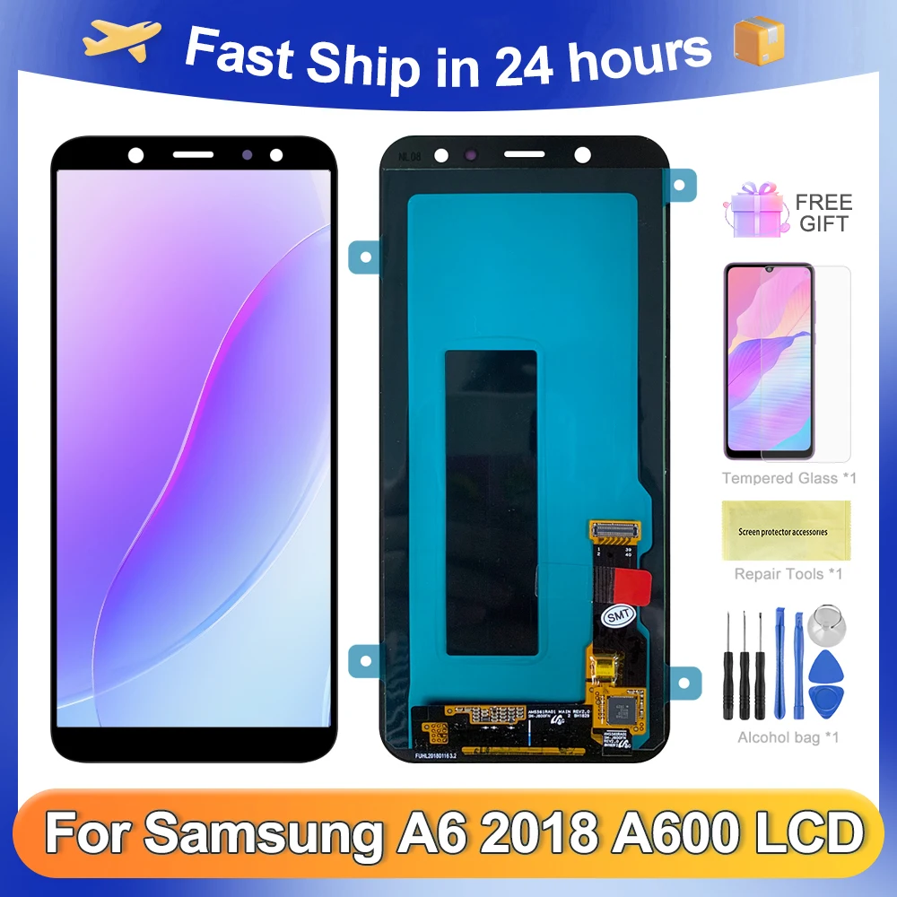 A6 2018 5.6''For Samsung For  A600 A600F A600A A600N A600U LCD Display Touch Screen Digitizer Assembly Replacement