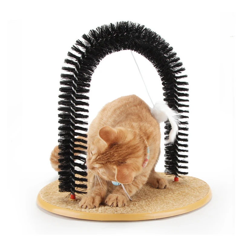 

Cat Arch Self Grooming And Massage Toy Multifunctional Cat Hair Brush Cats Scratching Toy For Cats Kittens Interactive Toys