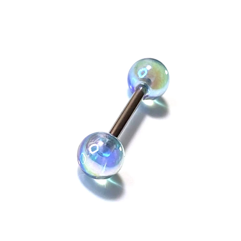 1Pcs Titanium Steel Colorful Tongue Nails Piercing Body Studs Piercing Body Jewelry For Women Gifts Tongue Rings