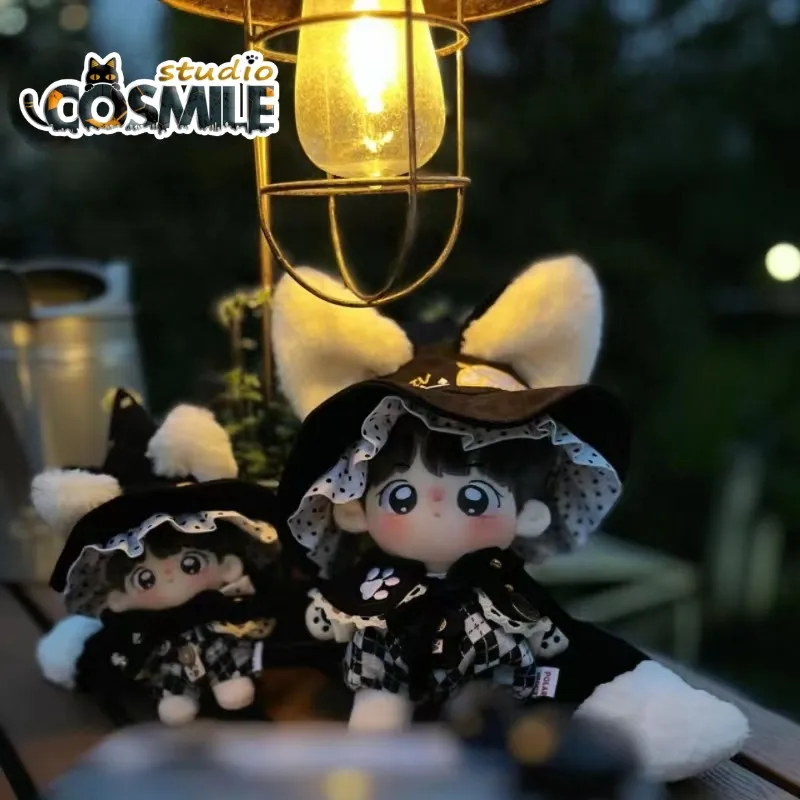 Ojamajo Majo Black Witch Academy Halloween Magic Wizard Magician Hat Costume Stuffed Plushie 10cm or 17cm Doll Clothes JY