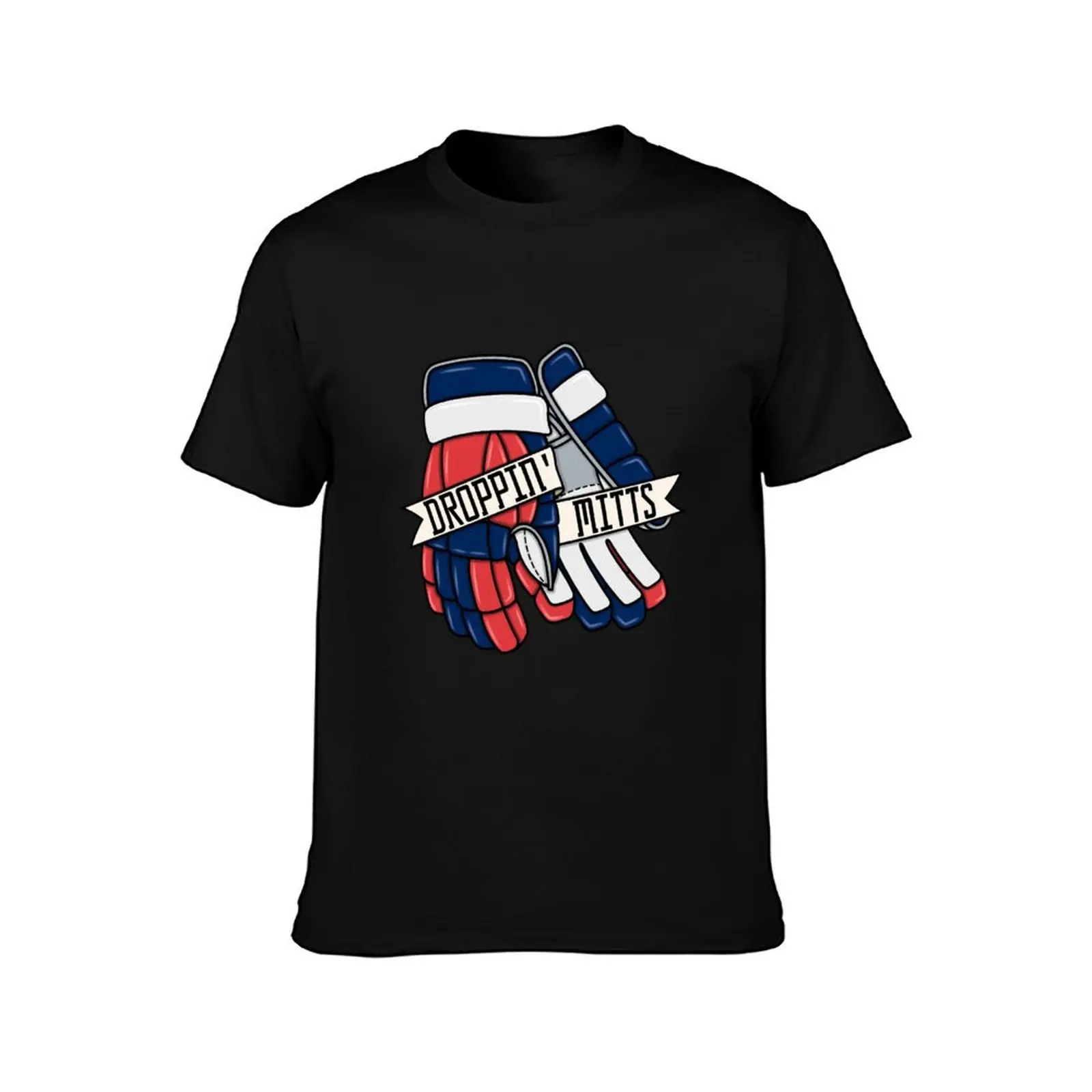 Droppin Mitts - Columbus Ice Hockey T-Shirt cotton tshirt 100% T-Shirt
