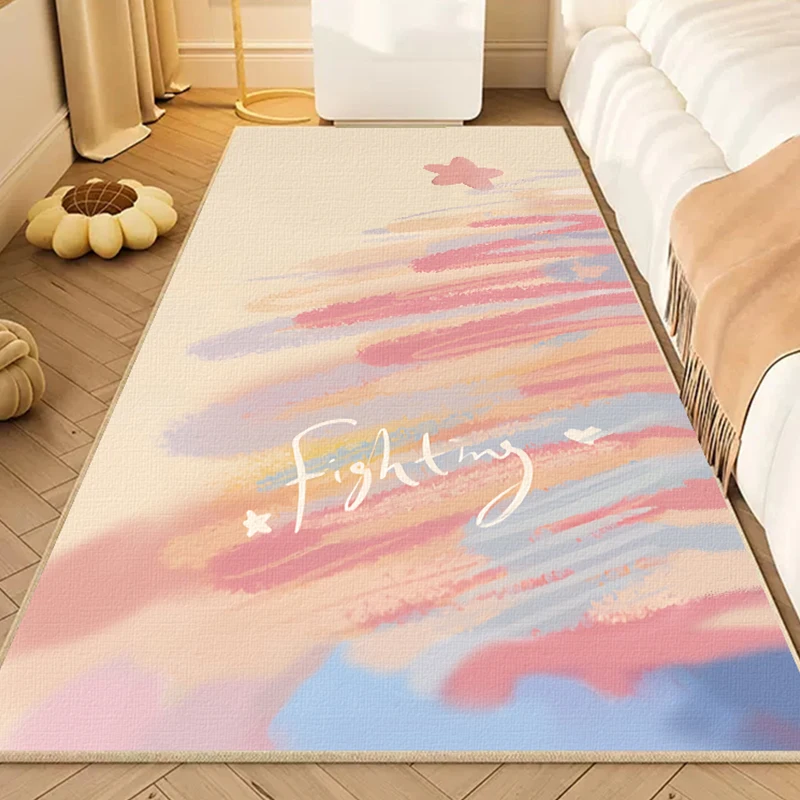 

Bedroom Painting Color Carpet 2024 New Bedside Simple Household Waterproof Anti Slip Carpets Living Room Coffee Table Tatami Rug