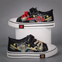 Disney Spiderman Children Canvas Shoes Girls Running Sneakers Spring Fashion Teenager Kid