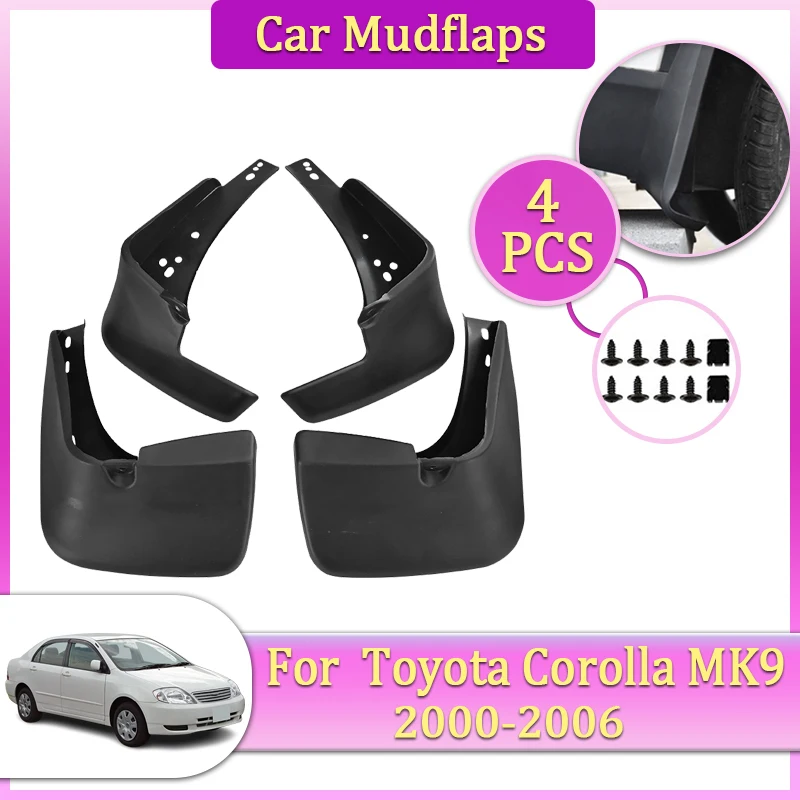 

For Toyota Corolla MK9 E120 E130 Accessories Car Mudguard Parts 2000~2006 Mudflaps Tool Splash Fender Flare Cover Guard Auto Mud