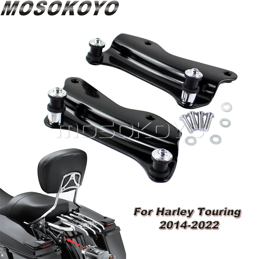 2 Up Pack Mounting Luggage Rack Docking Hardware Bracket Kit For Harley Tour Pak Touring FL Road King 2014-2022 Street Glide CVO