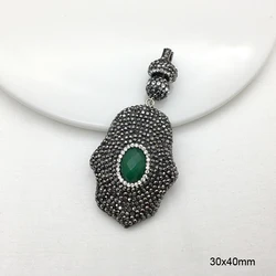 1 pcs Multi-style Round/Star/palm shape crystal Charms,Pave rhinestone Pearl Pendant,necklace connector Earrings Jewelry making