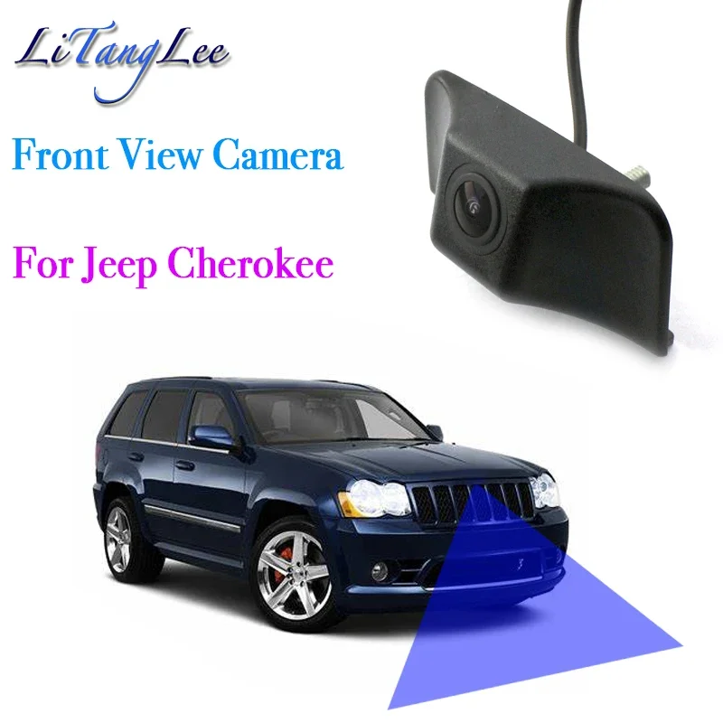 For Jeep Cherokee KK 2008~2013 Car LOGO Front View Camera Night Vision HD Waterproof Wide Angle Blind Spot Area Parking