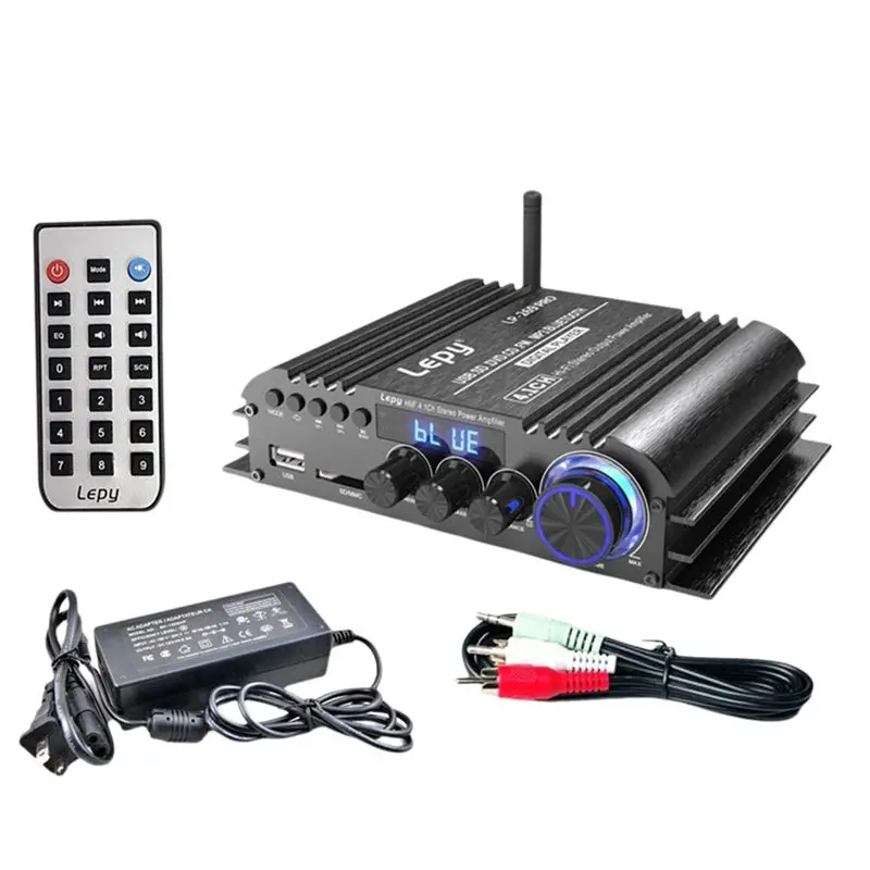 

Усилители Bluetooth Lepy LP-269 PRO 4.1-канальные для домашнего кинотеатра, с коаксиальным входом, USB, SD, FM-функцией, сабвуфером, вилка EU-A12I