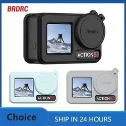 Flymile Silicone Case for DJI Action 5 Pro Sports Camera Body Cover With Lens Cap Silicone Rubber Protector Accssory