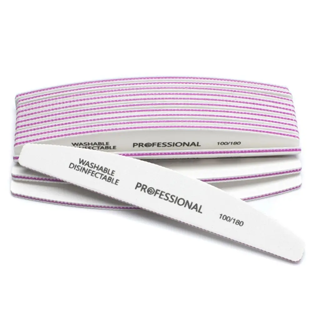 Nail Files Sanding Buffer Pedicure Manicure Professional Nail Care Beauty Tools 100/180 Double Sided Nail Tools