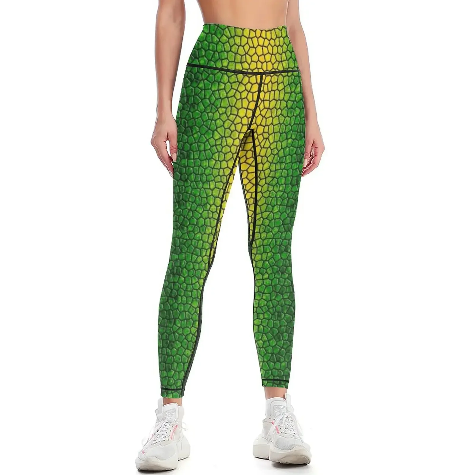 

Green Dragon Scale Leggings Women's pants legings for fitness high waist gym's sportswear Womens Leggings