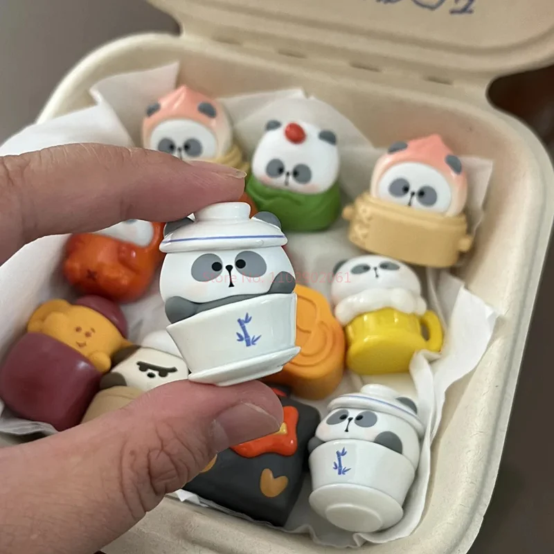 

Mr.pa China Blind Box World Hotel Panda Series Refrigerator Sticker Guess Bag Toys Doll Anime Figure Ornaments Mystery Box Dolls