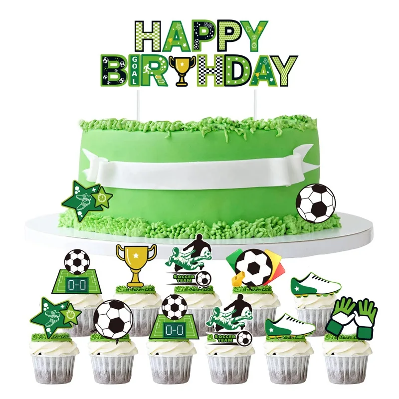 Football Birthday Decoration Boys Happy Birthday Football Banner Tablecloth Tableware Soccer Party Birthday Baby Shower Supplies images - 6