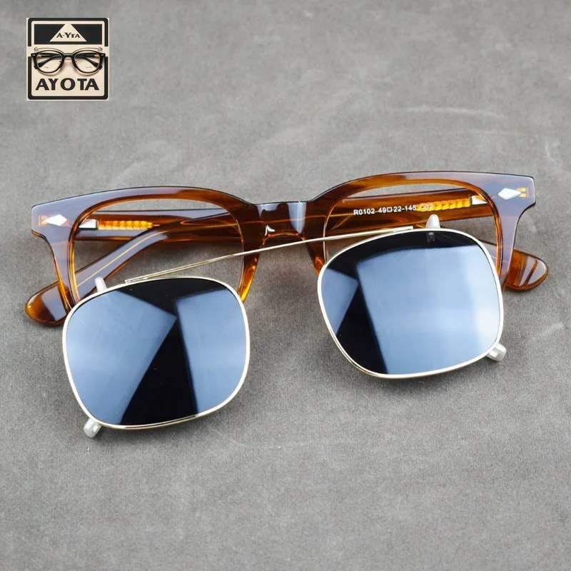 

Fashionable Acetate Detachable Clip Lens Dual-purpose Fashionable Sunglasses for Men and Women To Wear Outdoors Daily Basis