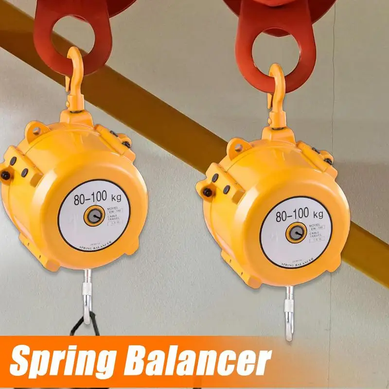 Tool Balancer Portable Tool Hanger 80-100kg Bearing Spring Tool Balancer Tool Belt Accessories Wire Rope Hangings Holding